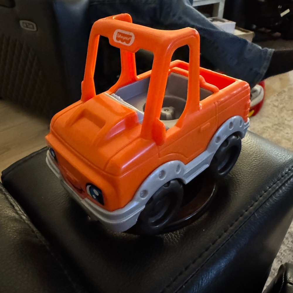 Orange Tow Truck little people